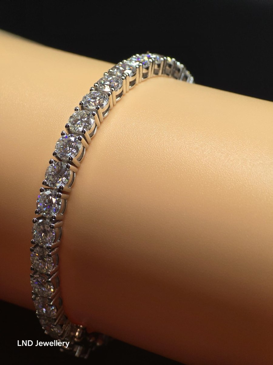 5mm Classic Tennis Bracelet | VVS1 D Colour | 925 Sterling silver - LND Jewellery
