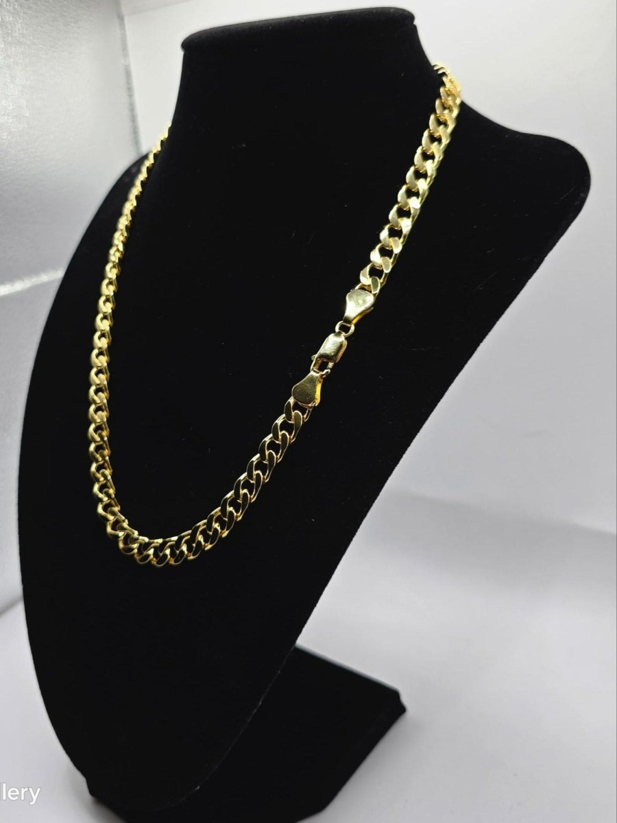7mm Diamond - Cut Cuban Link Necklace - LND Jewellery