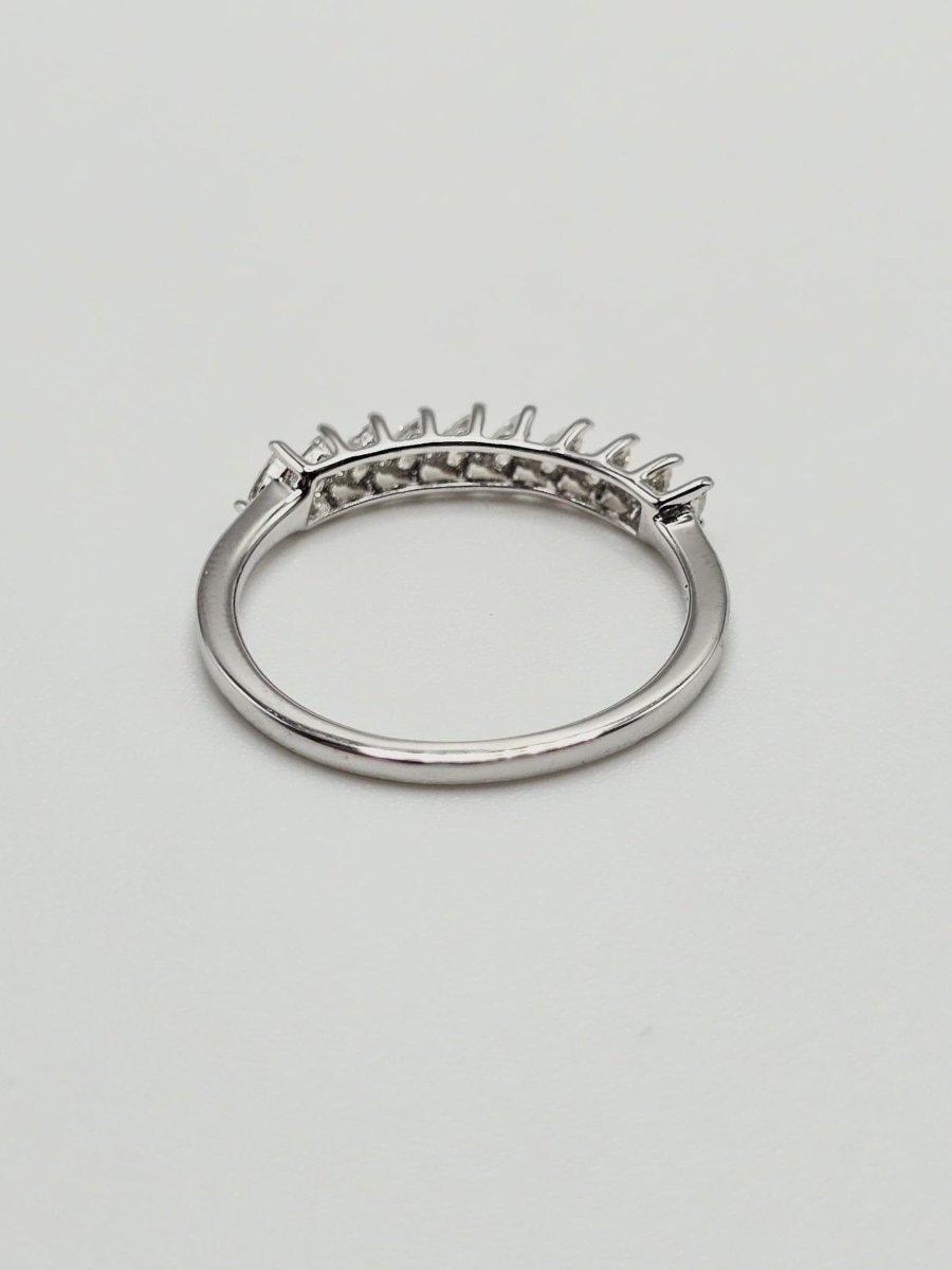 1CT Marquise Cut Moissanite Half Eternity Ring - LND Jewellery