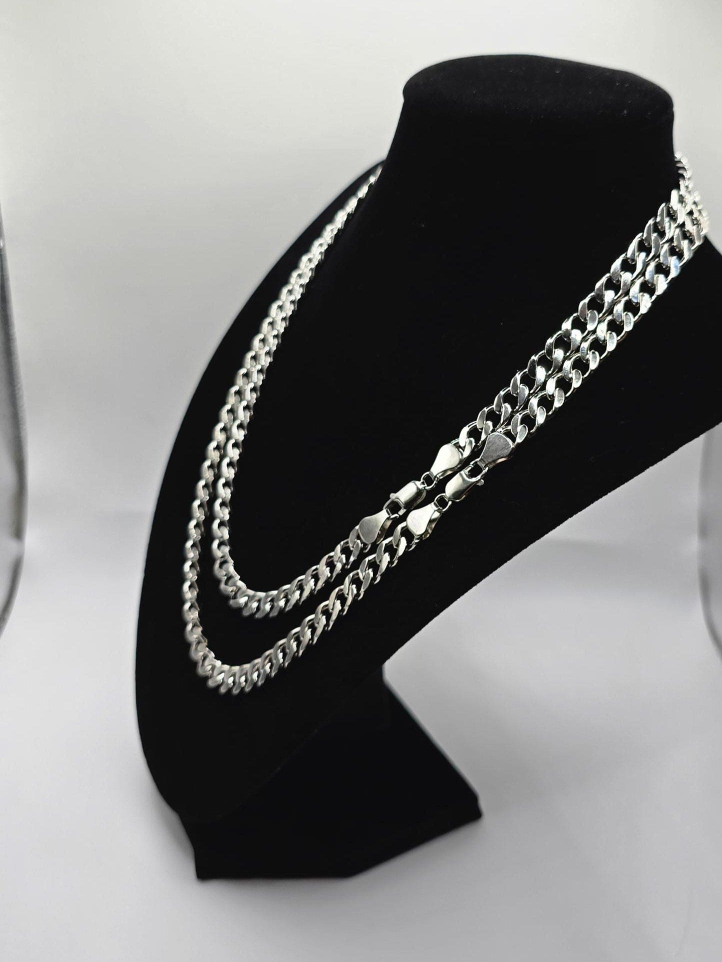 7mm Diamond-Cut Cuban Link Necklace