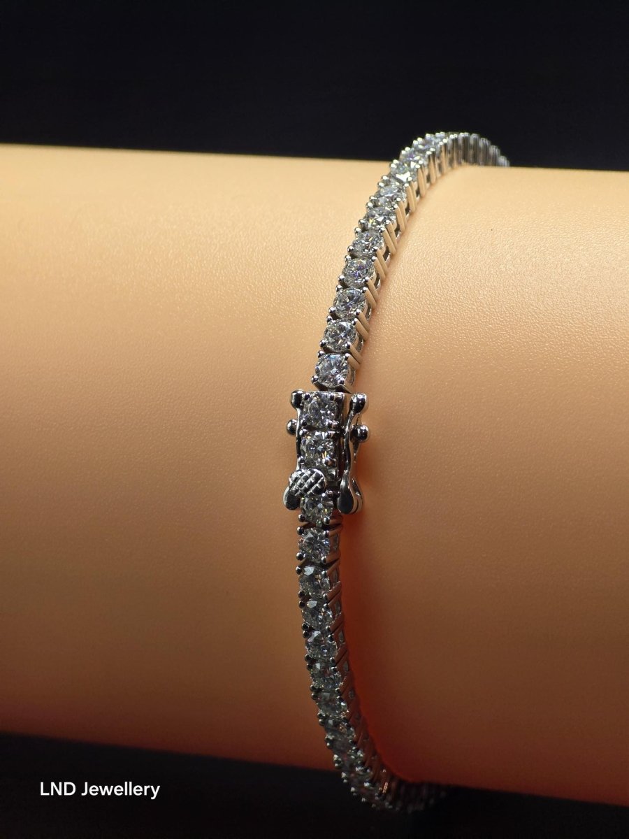 ✨ 3mm Classic Tennis Bracelet | Premium VVS1 D Colour - LND Jewellery