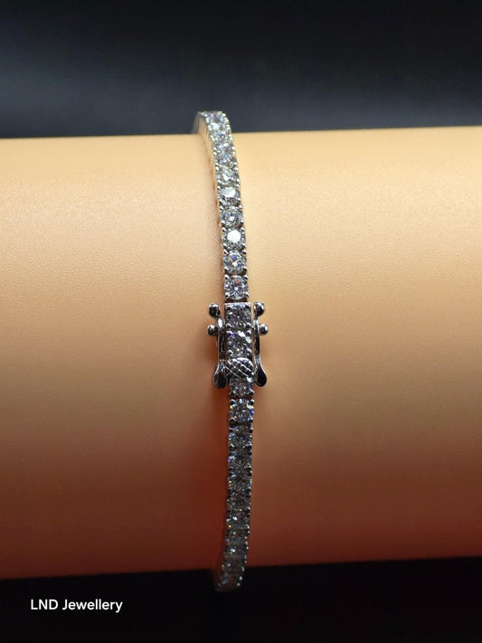 ✨ 3mm Classic Tennis Bracelet | Premium VVS1 D Colour - LND Jewellery