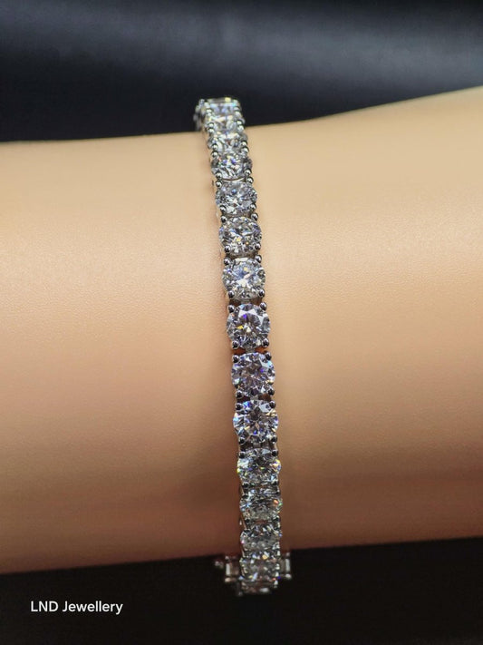 5mm Classic Tennis Bracelet | VVS1 D Colour | 925 Sterling silver - LND Jewellery
