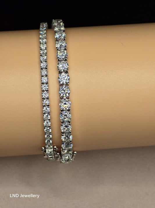 5mm Classic Tennis Bracelet | VVS1 D Colour | 925 Sterling silver - LND Jewellery