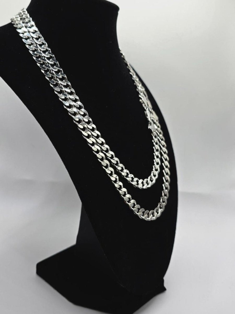 7mm Diamond - Cut Cuban Link Necklace - LND Jewellery